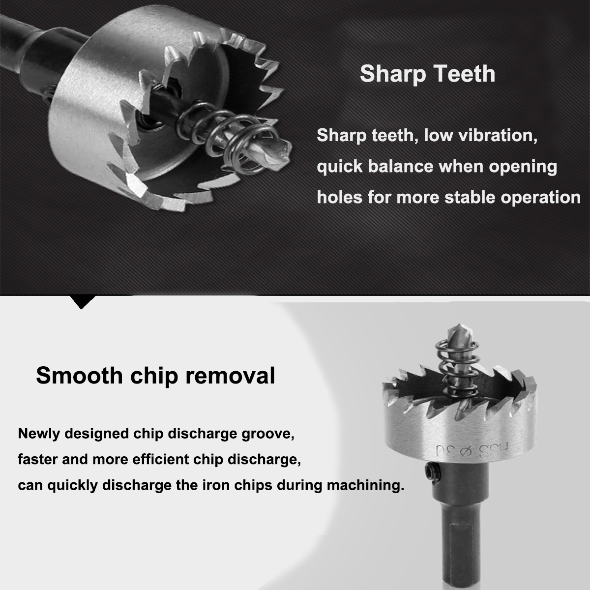 HSS Drill Bit Set 12-120mm Holesaw Hole Saw Cutter Drilling Kit Hand Tool For Stainless Steel Wood Metal Alloy Cutting Tip Drill