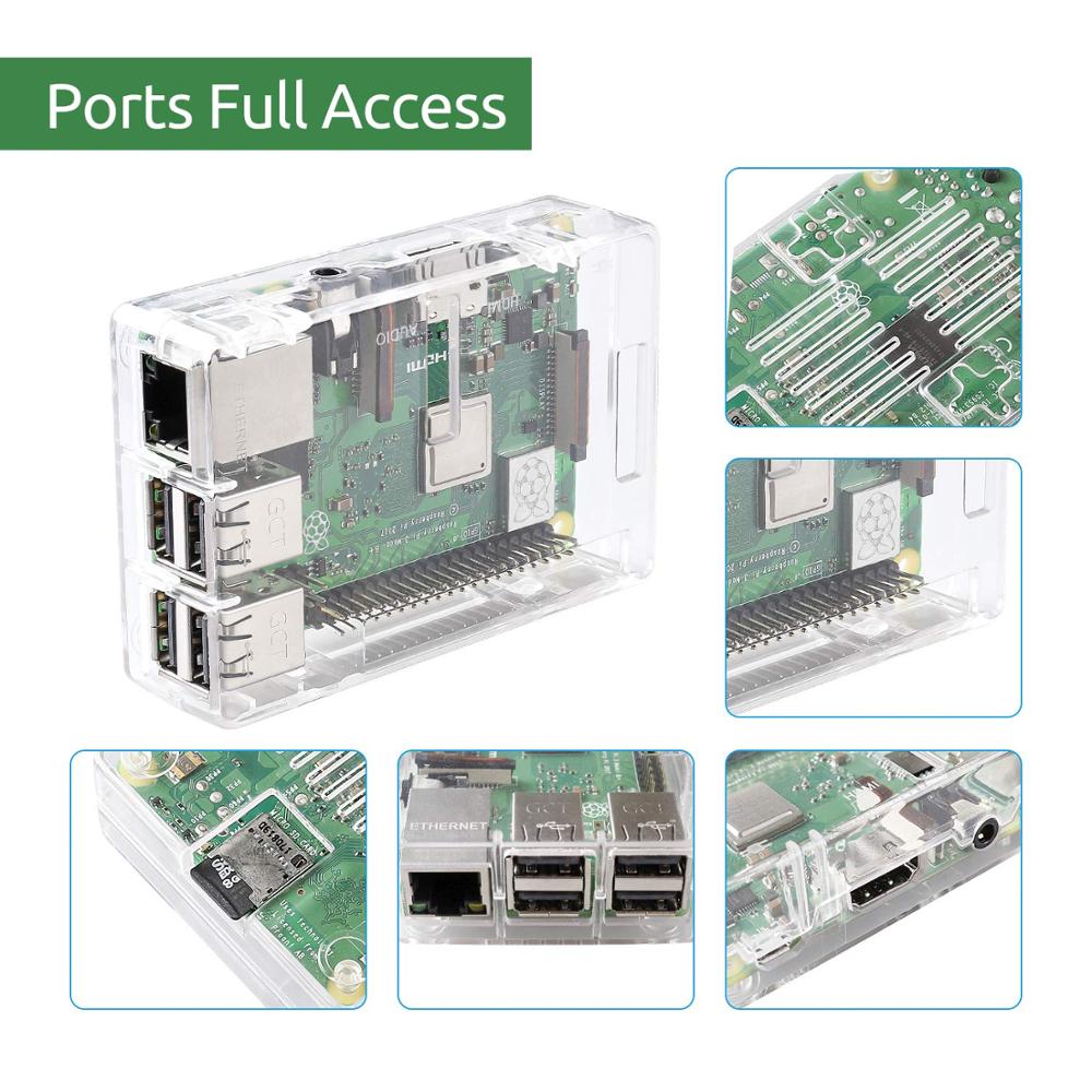 Raspberry Pi 3 Model B case met Koelventilator voor Raspberry Pi 3 Model B +, pi 3 B, Pi 2