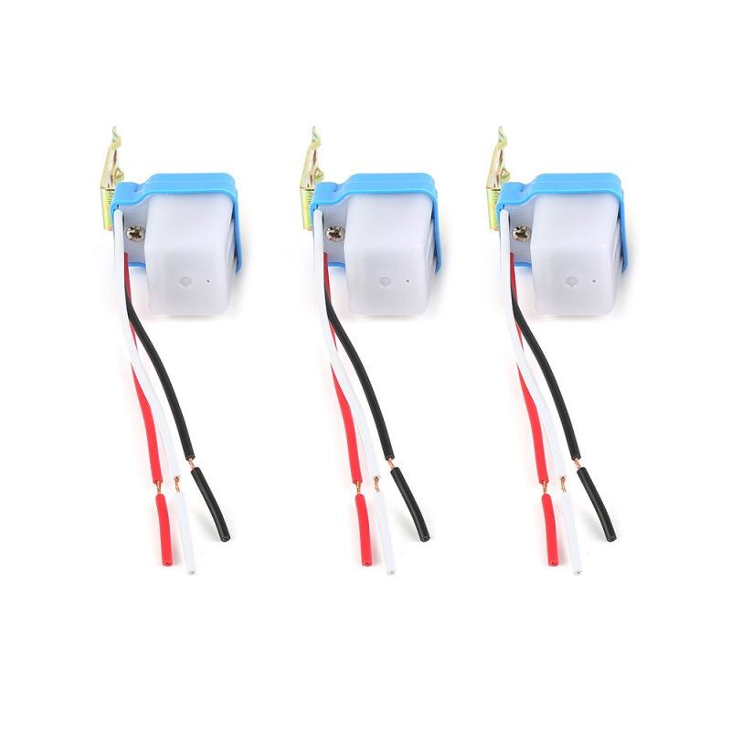 220V 10A Auto On Off Street Light Control Sensor Switches Automatic Home Garden Sensor Switch