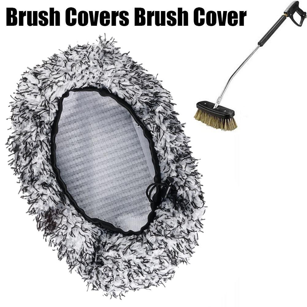 Lange steel waterborstelkop Chenille Cover Mop vervanging auto huishoudelijke schoonmaakmop doek cover voor auto verfraaien borstel cover