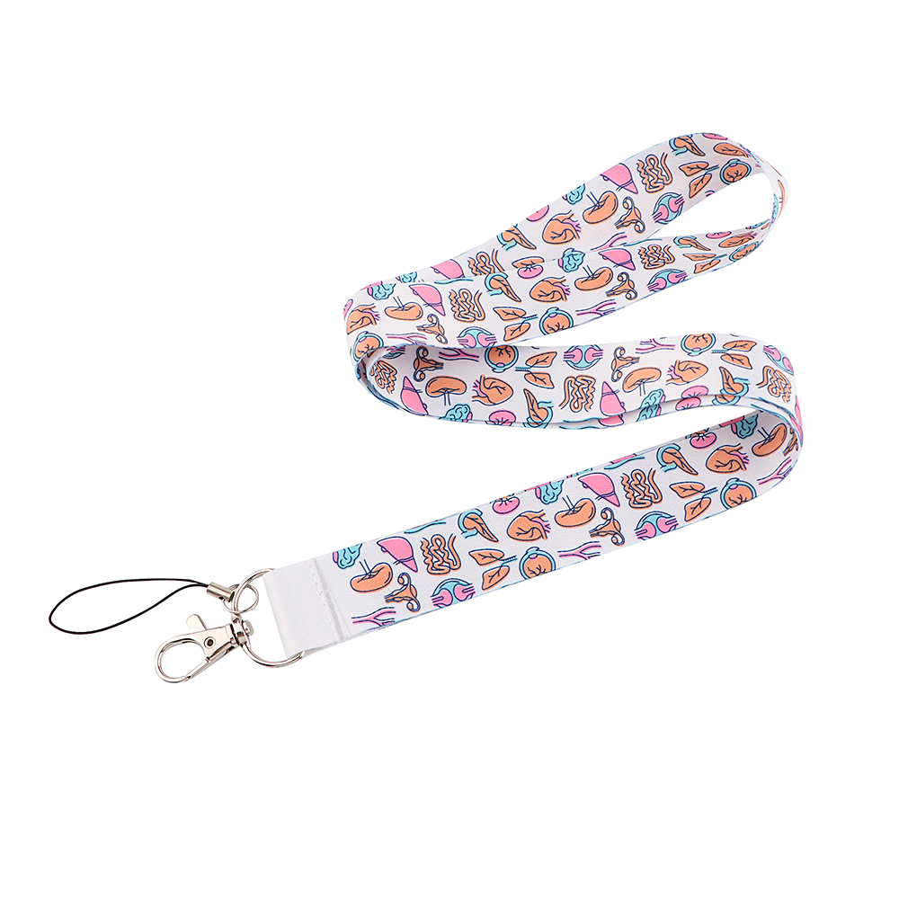 JF1015 Menselijke Organen Lanyards Voor Key Nekband Voor Kaart Badge Gym Sleutelhanger Lanyard Sleutelhouder Diy Opknoping Touw Arts verpleegkundige: 3