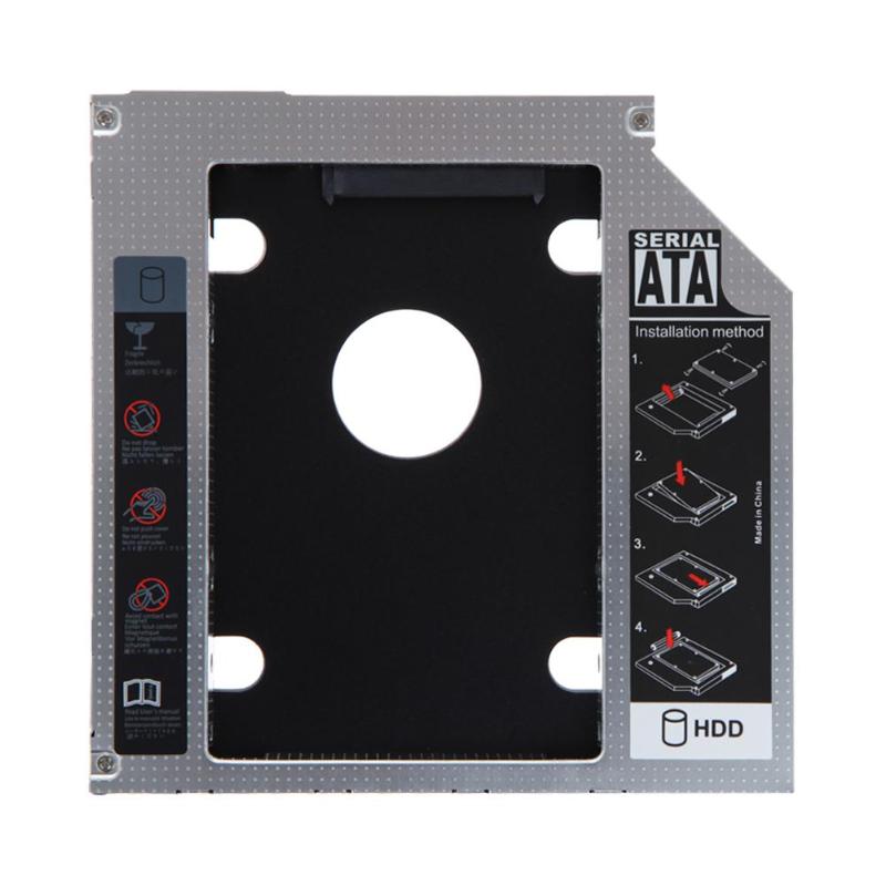12.7mm Universal Aluminum HDD Caddy 2.5inch SATA HDD SSD Hard Drive Case Caddy Adapter Bay External Optical DVD Bay Adapter