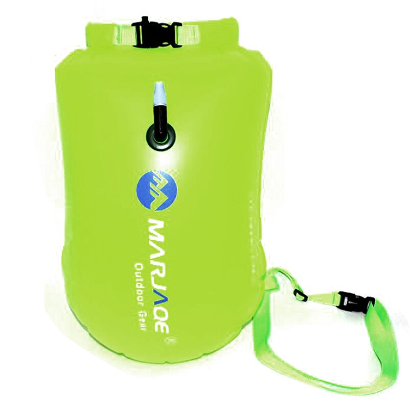 1Pcs Opslag Float Zak Opblaasbare Veiligheid Zwemmen Water Sport Badmeester Met Waistbelt Zwemmen Surfen Levensreddende Drift Bag: Yellow