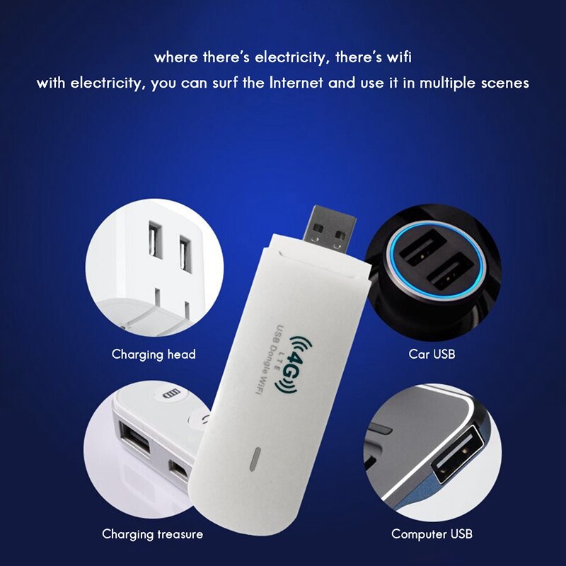 Donlge Router 4G USB Dongle WiFi Router WiFi Modem 150M with SIM... – Grandado