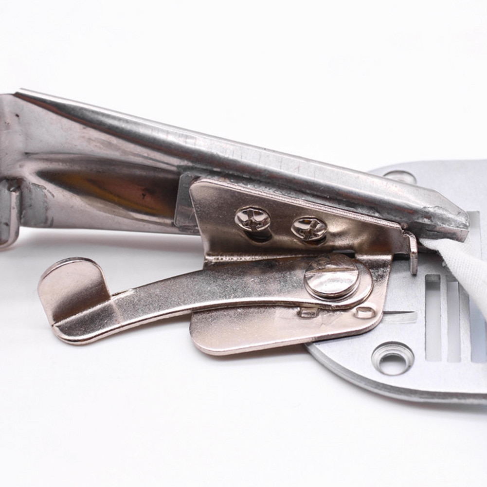 Roestvrij voor locksteekmachine rechte hoek gebogen rand schuine band overlockmap naaiaccessoires universeel industrieel