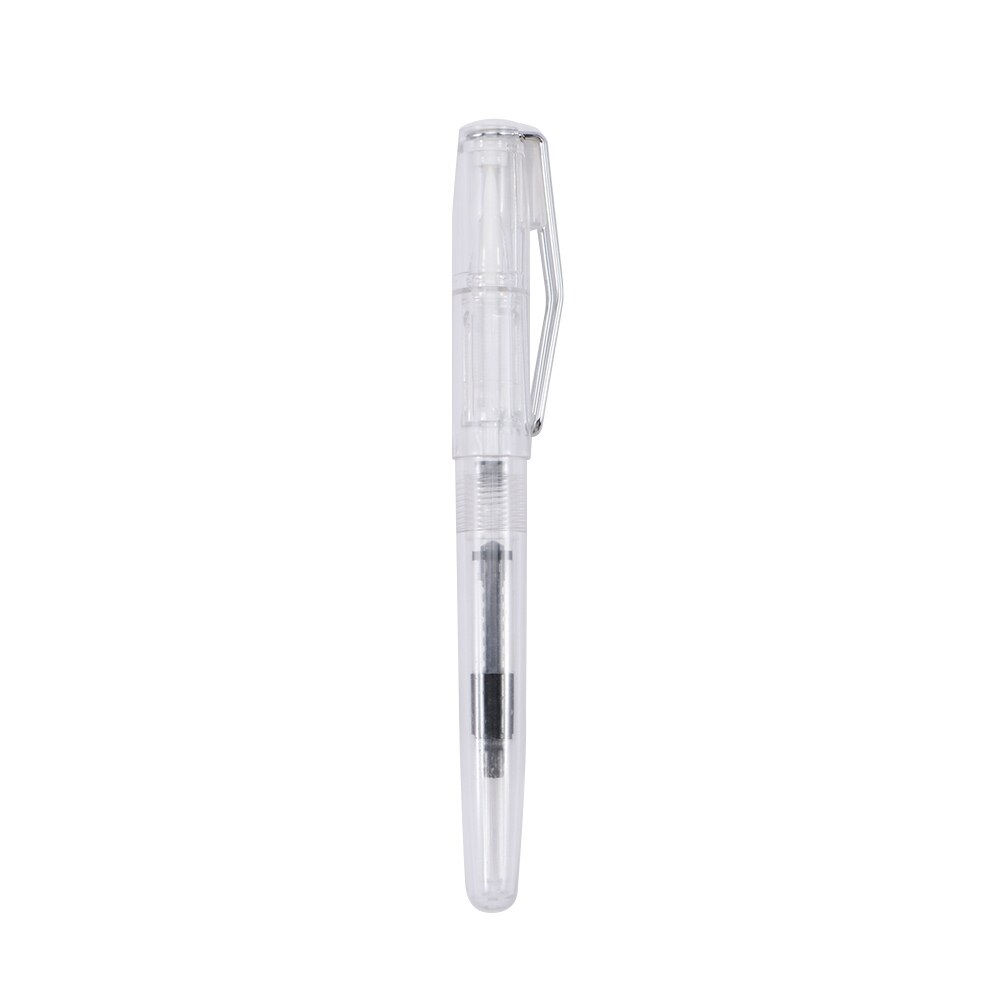 Practical 135*13mm Transparent Writing Pen for Traditional Chinese Calligraphy Practice Watercolor Acrylic Painting Drawing Pen: white