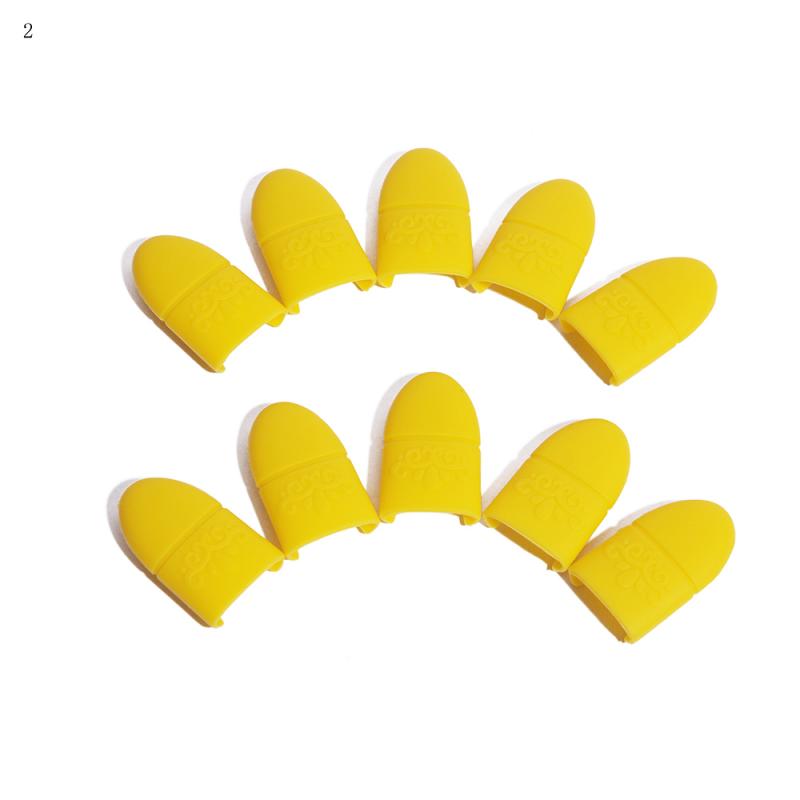 Pinzas de silicona para toallitas quitaesmaltes de esmalte UV en Gel de uñas, 10 Uds. De pinzas para retirar esmalte de uñas en Gel, herramienta reutilizable para limpieza de uñas, TSLM2: Yellow
