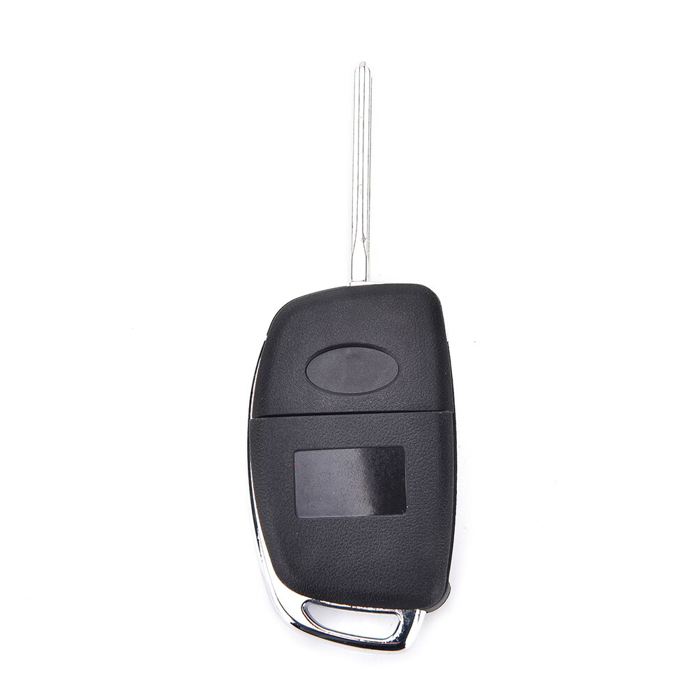 ABS Flip Remote Key Fob Cover Case With Key - Compatible With Hyundai Santa Fe Ix45 2013-2014 Models