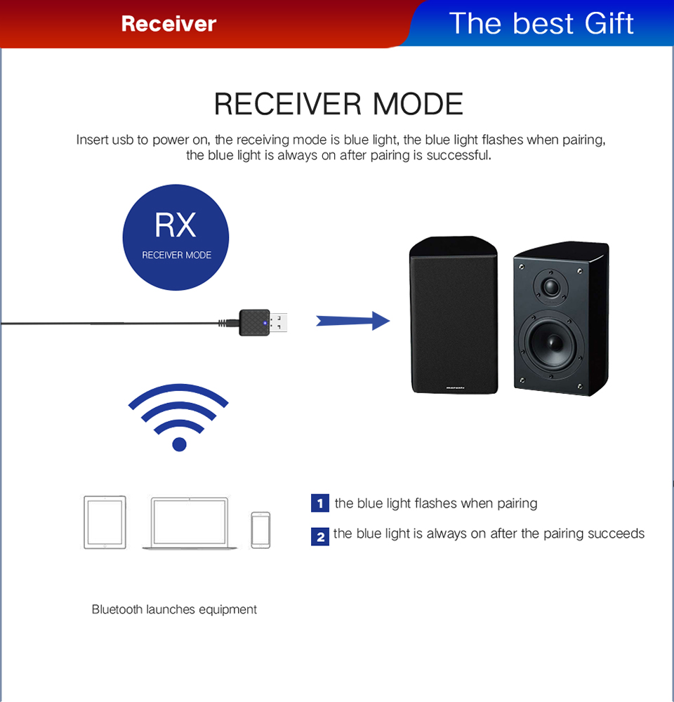 5.0 bluetooth sändare mottagare mini 3.5mm aux stereo trådlös bluetooth adapter för bil musik bluetooth sändare för tv