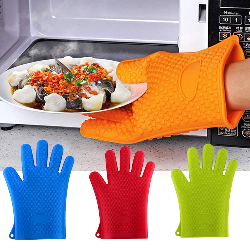 Silicium Koken Bbq Handschoenen Ovenwanten Hittebestendige Keuken Handschoen Ovenwanten Keuken Gadgets Antislip Keuken Handschoenen Accessoires