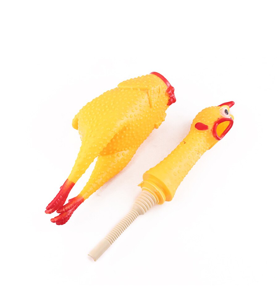 Schreeuwende kip huisdieren honden speelgoed knijp piepend geluid grappig speelgoed veilig rubber voor honden kies kauw speelgoed игрушки для собак