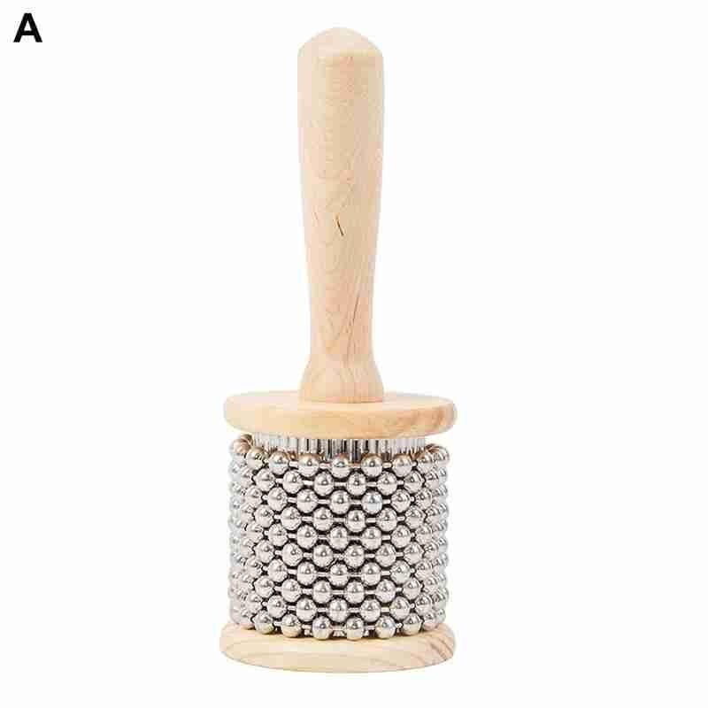 Cabasa En Bois Et Métal Zonster - Shaker à Percussion Instrument De Musique 9cm | Pour Cours Et Studio