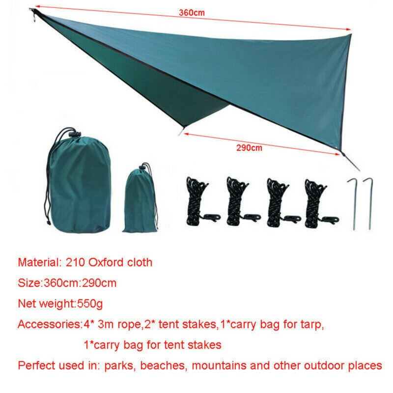 5-8 personer camping telt solbeskyttelse dække regn fortelt enkeltlag vandreturisme turisme fortelt solbeskyttelse park strandtelt