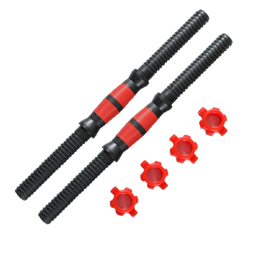 Dumbbells Rod Adjustable Install Dumbbells Set Connect Rod With Nuts Accessory Gym Exercise Equipment Fitness: black