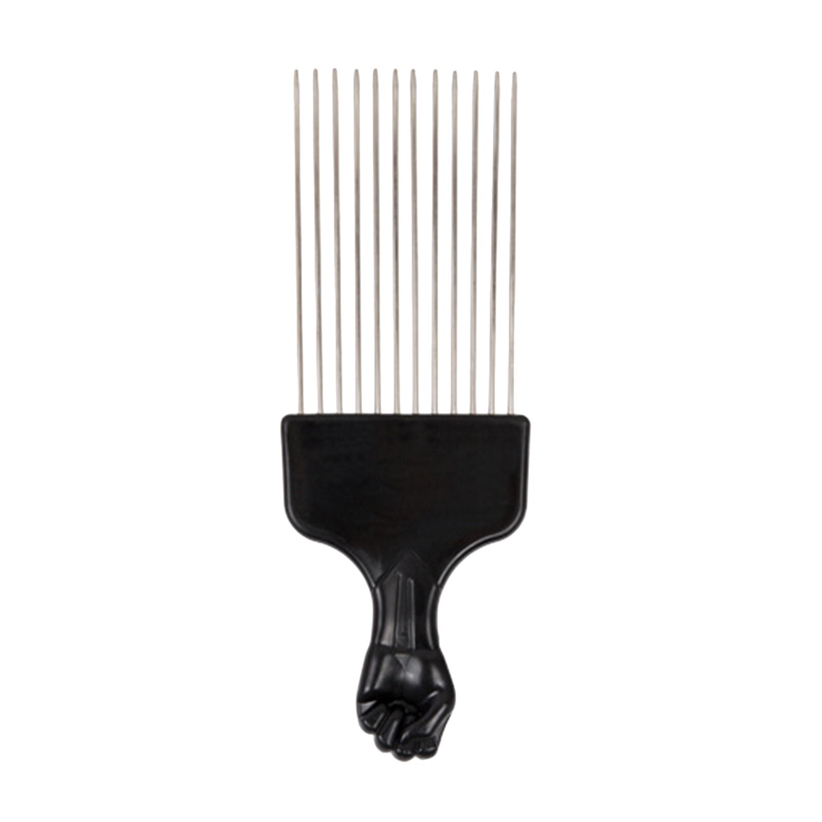Hair Pick Comb Metal Afro American Comb Brush Hairdressing Styling Tool Braid for Home Use Metal Tool Hair Pick Hair Styling: Type 2