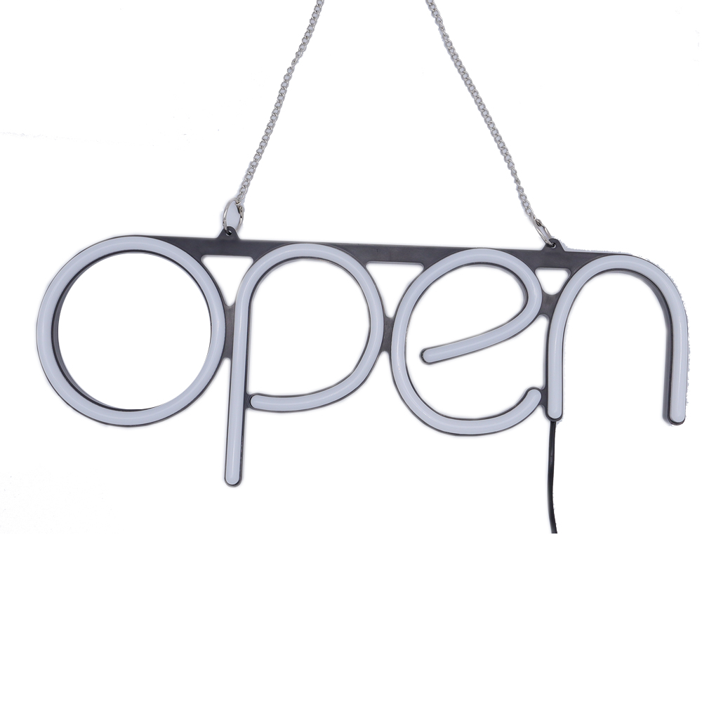 Open Led Neon Borden Business Lamp Integratieve Ultra Heldere Led-verlichting Winkel Winkel Reclame Lamp Licht Op Kleurrijke: US Plug