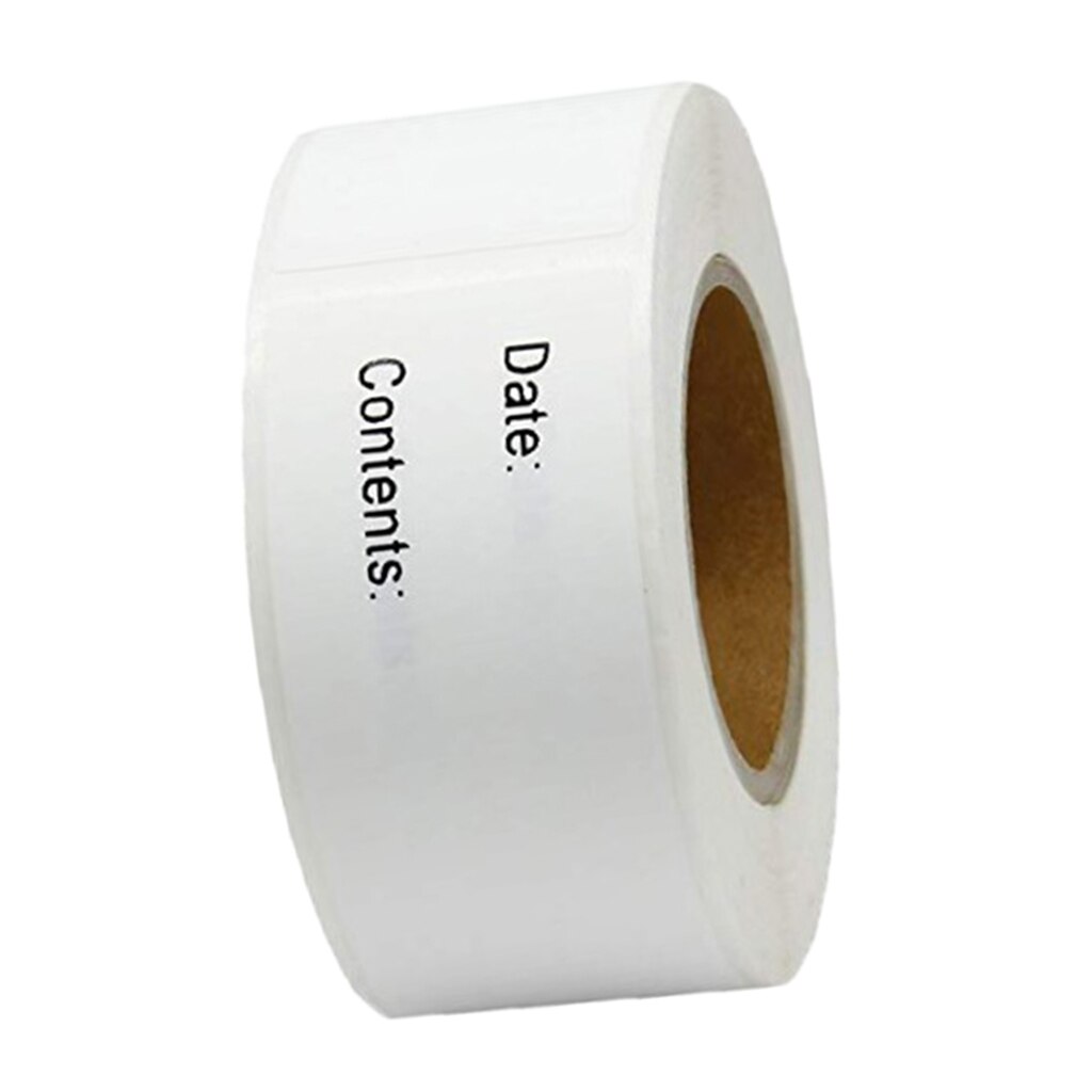 125Pcs/roll Food Labels, Food Storage Labels Freezer & Refrigerator Labels for Food Storage Containers and Home Organization