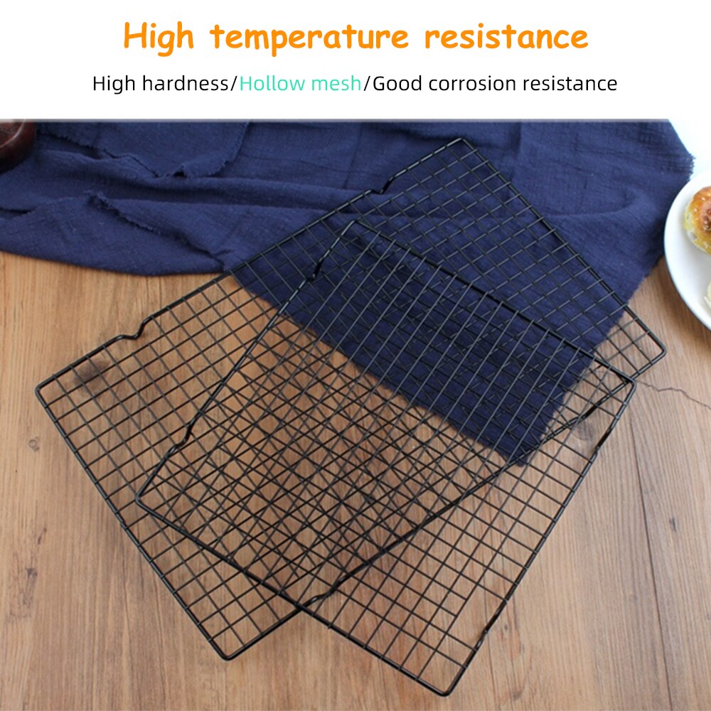 Stainless Steel Wire Grid Cooling Tray Cake Food Rack Oven Kitchen Bread Barbecue Cookie Holder Shelf