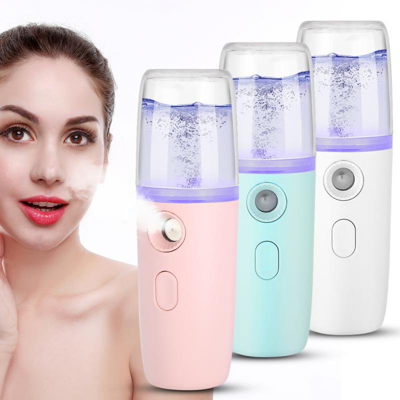 Portable Nano Mist Sprayer Handy Atomization Machine Face Moisturizing Hydration Refreshing USB Facial Care Tool