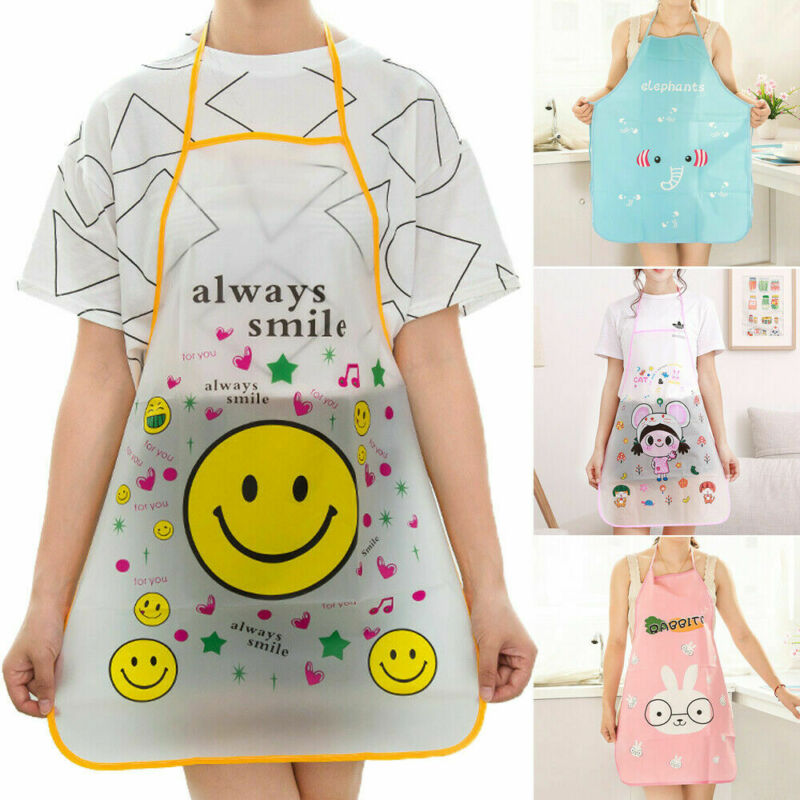 1pcs Cute Cartoon Animal Women Waterproof Apron Kitchen Restaurant Cooking Aprons Anti-oil Bib cocina BBQ Baking tablier