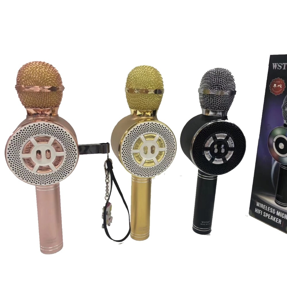 Bluetooth Wireless Microphone Karaoke Microphone Speaker Handheld Music Player MIC Singing Recorder KTV Microphone