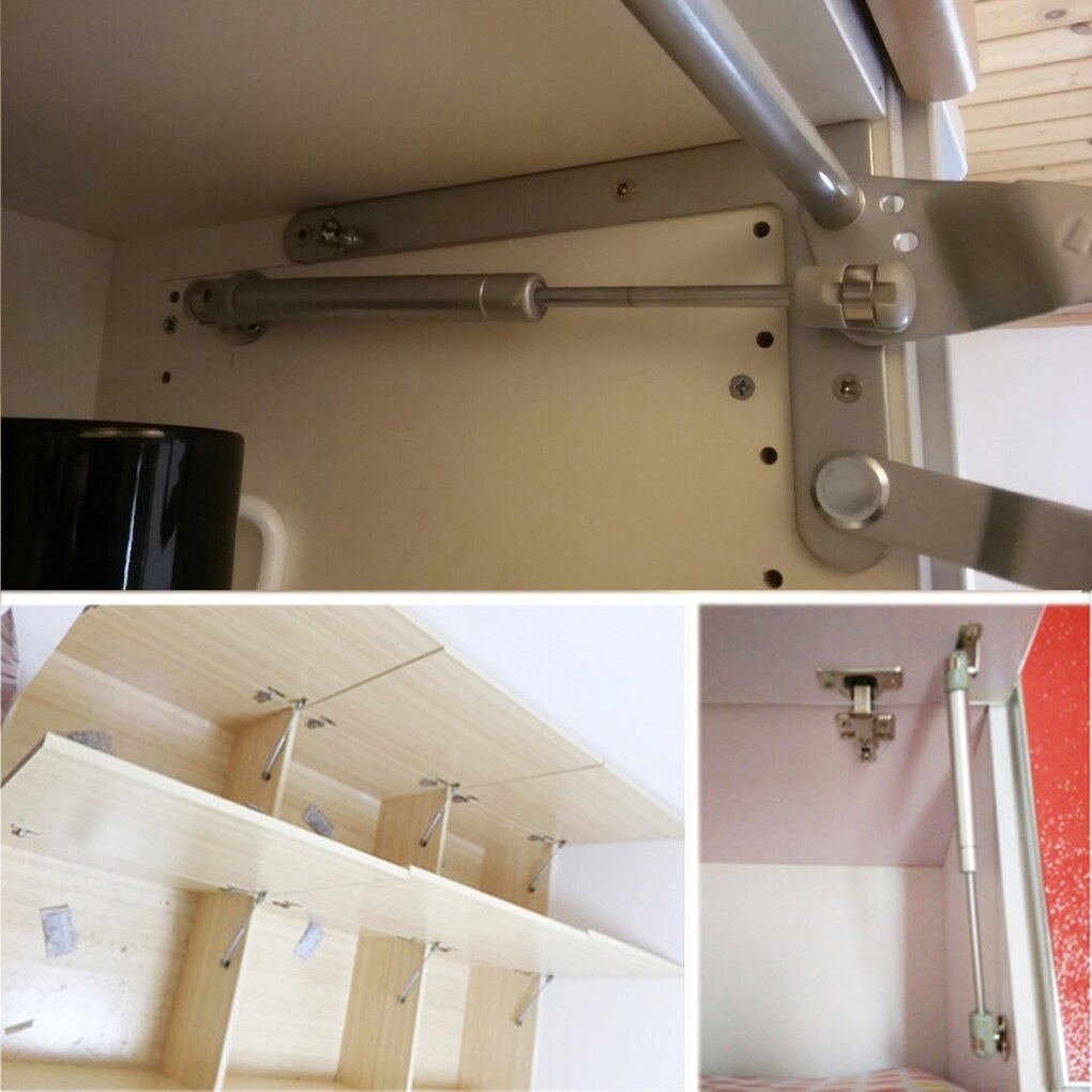 Schrank Aluminium Hydraulische Unterstützung Stange Kleiderschrank Heben Unterstützung Schrank Tür Dämpfung Scharnier Möbel Hardware-