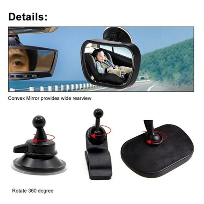 Rétroviseur Intérieur Voiture Anti-Éblouissement Avec Cadre Photo - Vue Grand Angle - Sécurité Conduite Nuit