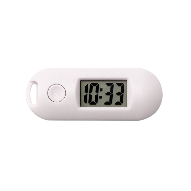Mini Portable Silent Digital Electronic Clock for student Exam Study Library: White