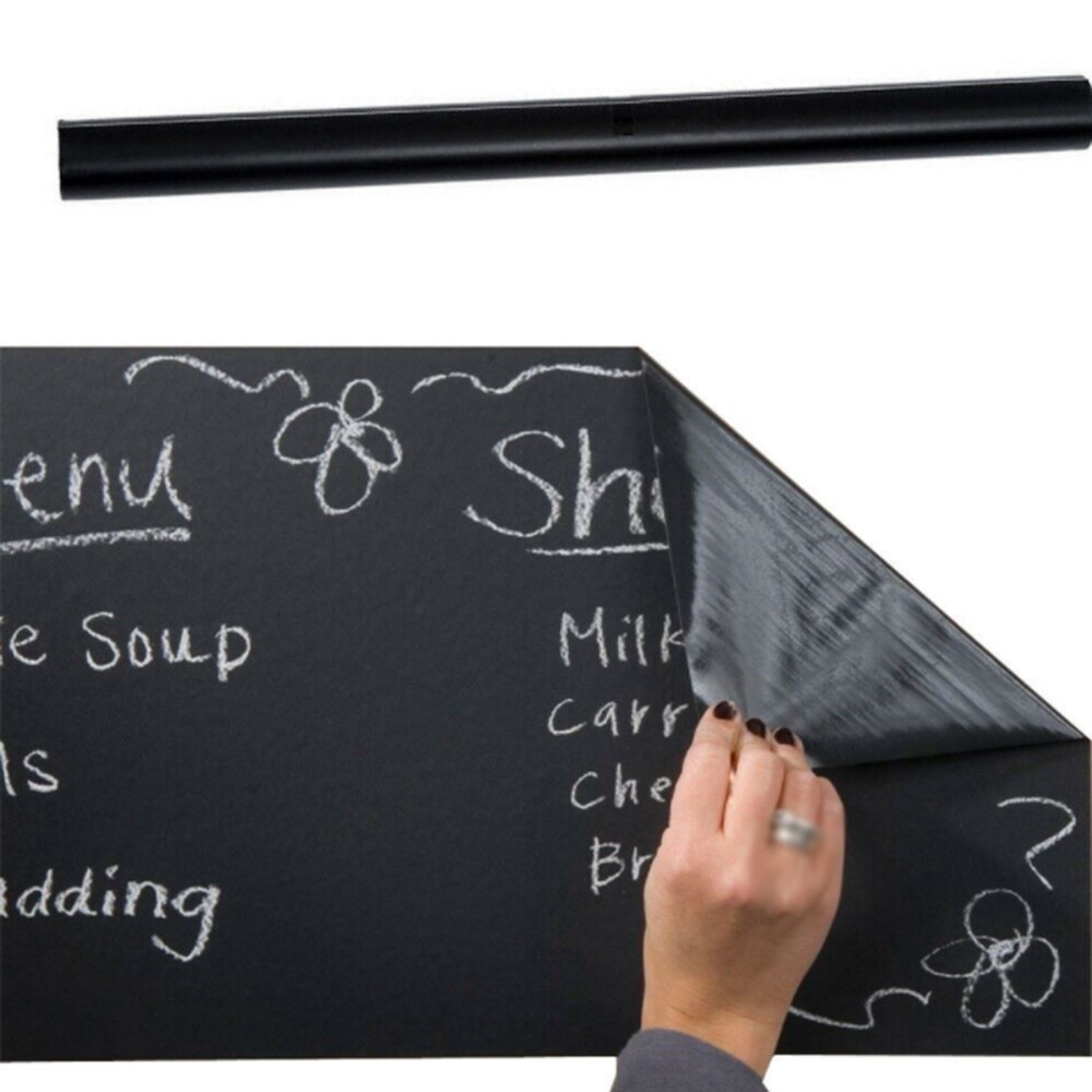 Chalkboard Wall Sticker Self-adhesive Message White Board Removable Drawing Writing Teaching Board For Office School Home Decor