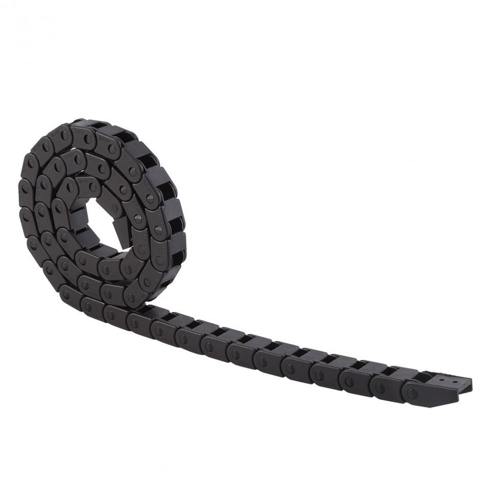 10X10mm R28 Black Nylon Cable Drag Chain Wire Carrier For Printer Router Machine