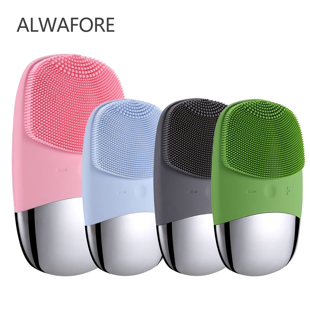 Elektrische Gezichtsreiniging Borstel Siliconen Sonic Gezicht Cleaner Motor Ultra Sonic Reiniging Intelligente Gezichtsreiniging Massage Tool