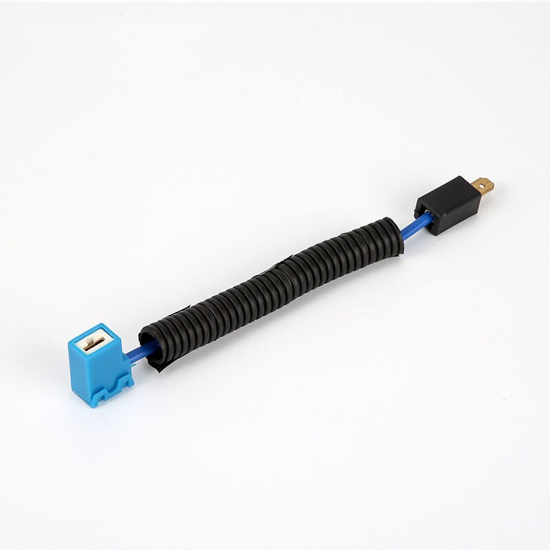 2 pièces universel H1 H7 H4 mâle femelle prise connecteur convient voiture moto ampoule lampes en céramique prise: H1 Bend