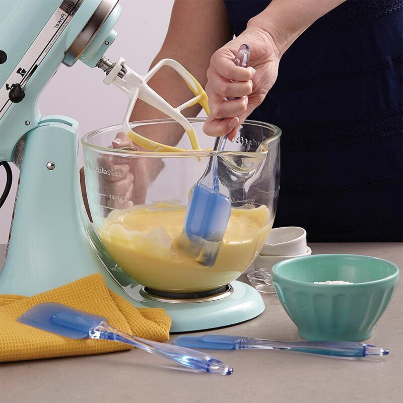 1 Pcs Large Heat Resistant Silicone Spatula Flat Icing Spatula Cake Decorating Tools Pastry Accessories Baking Spatulas 611