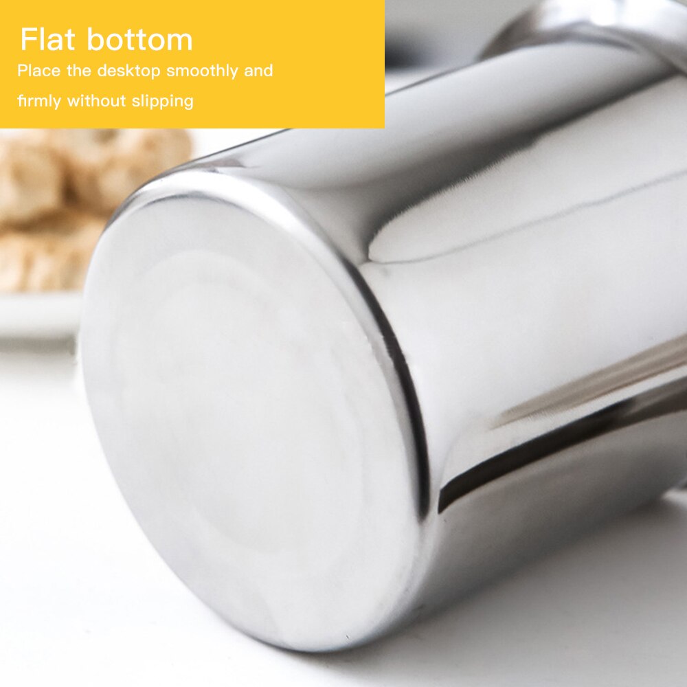 Coffee Mixer Latte Cappuccino Milk Blender Cup Milk Frother Household Fancy Milk Foaming Cup Manual Milk Frother Double Layer