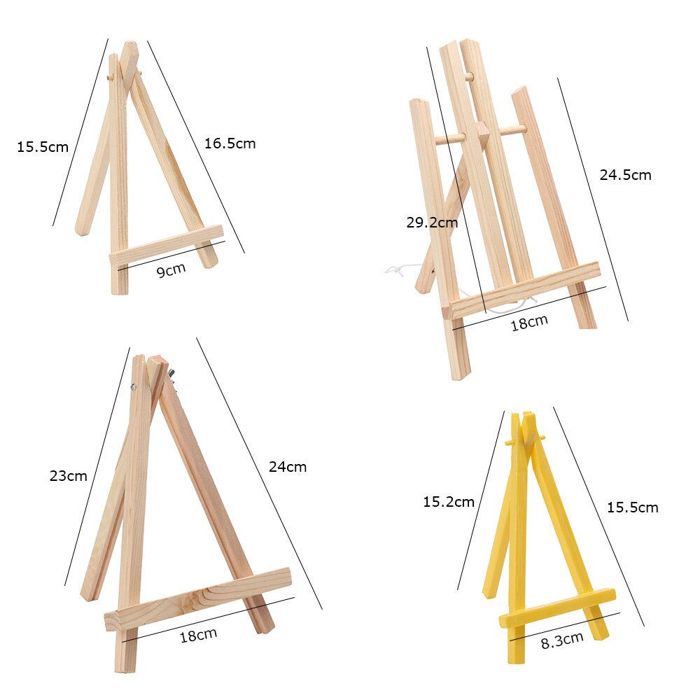 1PC Mini Artist Wooden Easel Artwork Shelf Painting Stand Exhibition Display Holder Home Party Decor Craft Drawing Easel