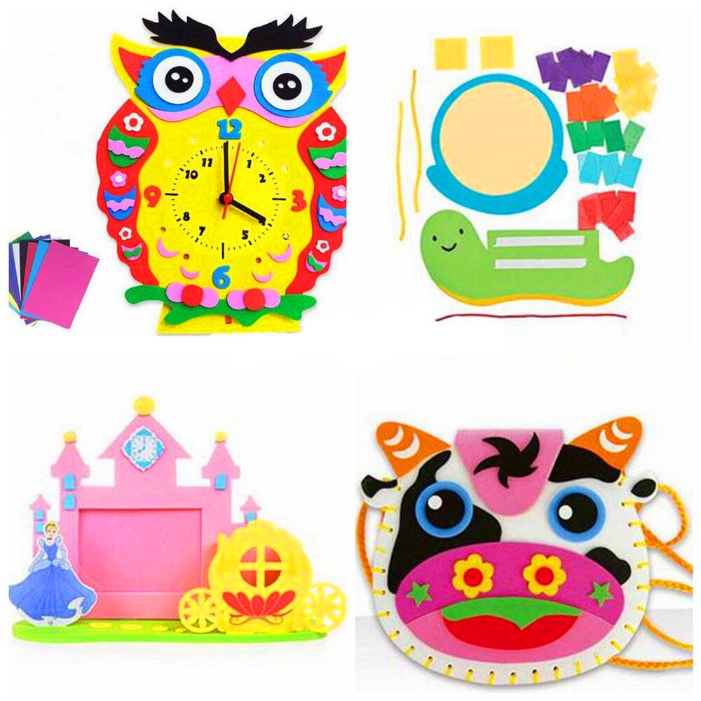 Papel de espuma EVA A4 para niños, materiales de pintura, manualidades, papel de Color, Multicolor, 10 unids/lote,