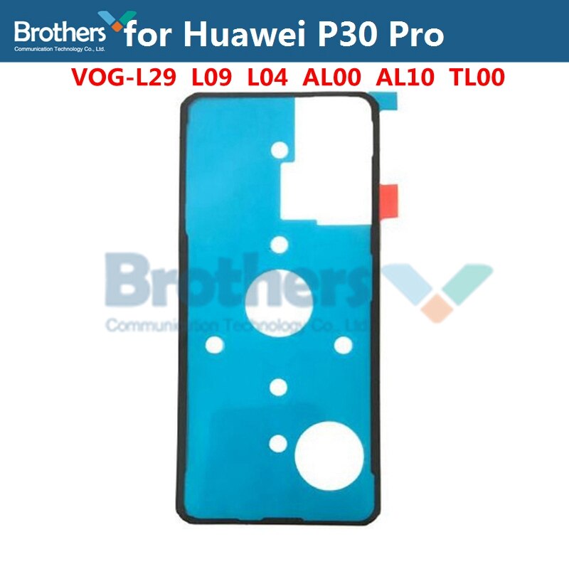 Per Huawei P20 P20Pro P30 Pro Alloggiamento Della Copertura Posteriore Adesivo Per Honor 8X 9X 9 10 20 20i Sticker 3 3M Colla Coperchio Della Batteria Nastro Adesivo: 1pcs for P30Pro