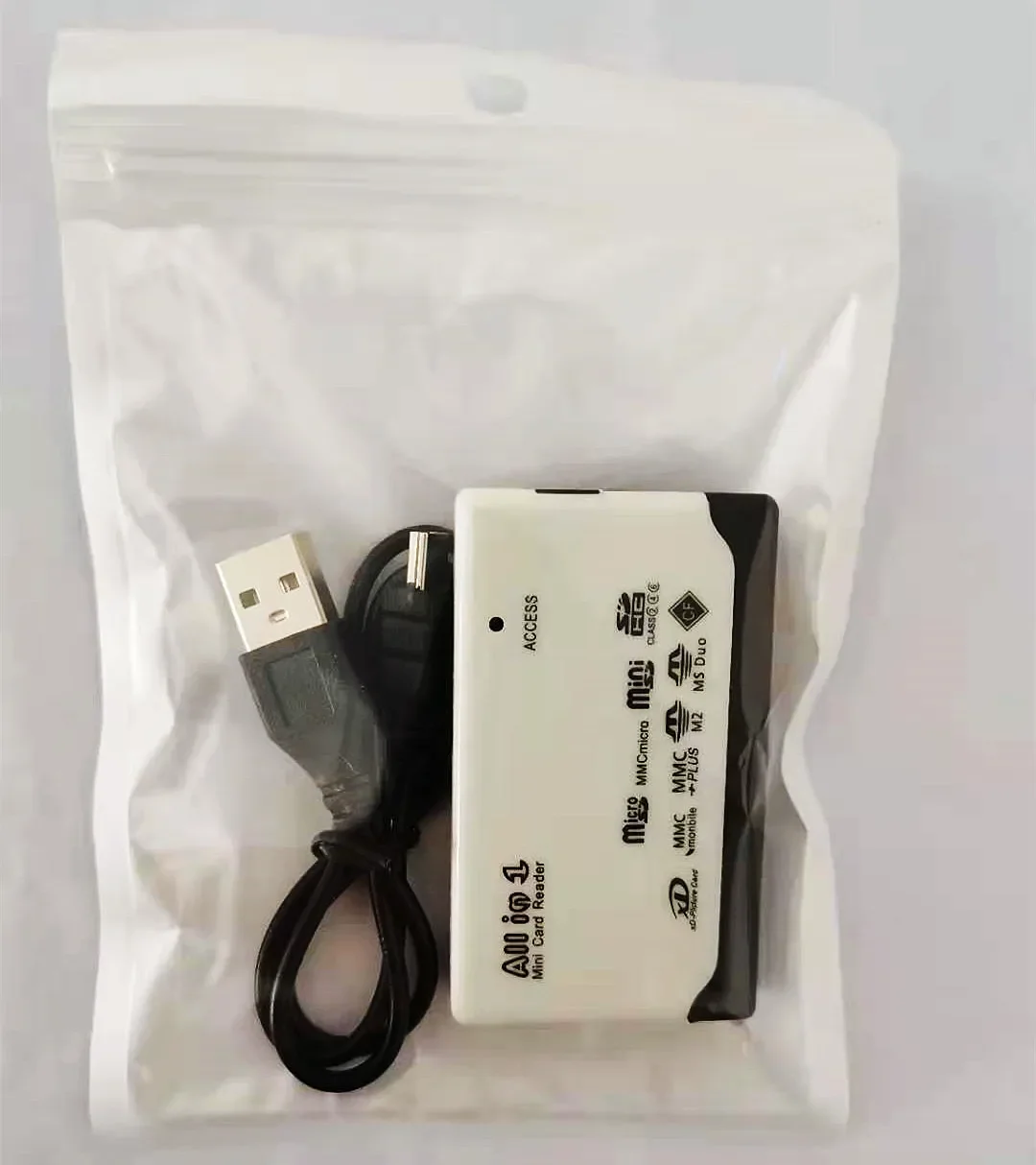 All In One Card Reader USB 2.0 SD Card Reader Adapter Support TF CF SD Mini SD SDHC MMC MS XD usb card reader: Yellow