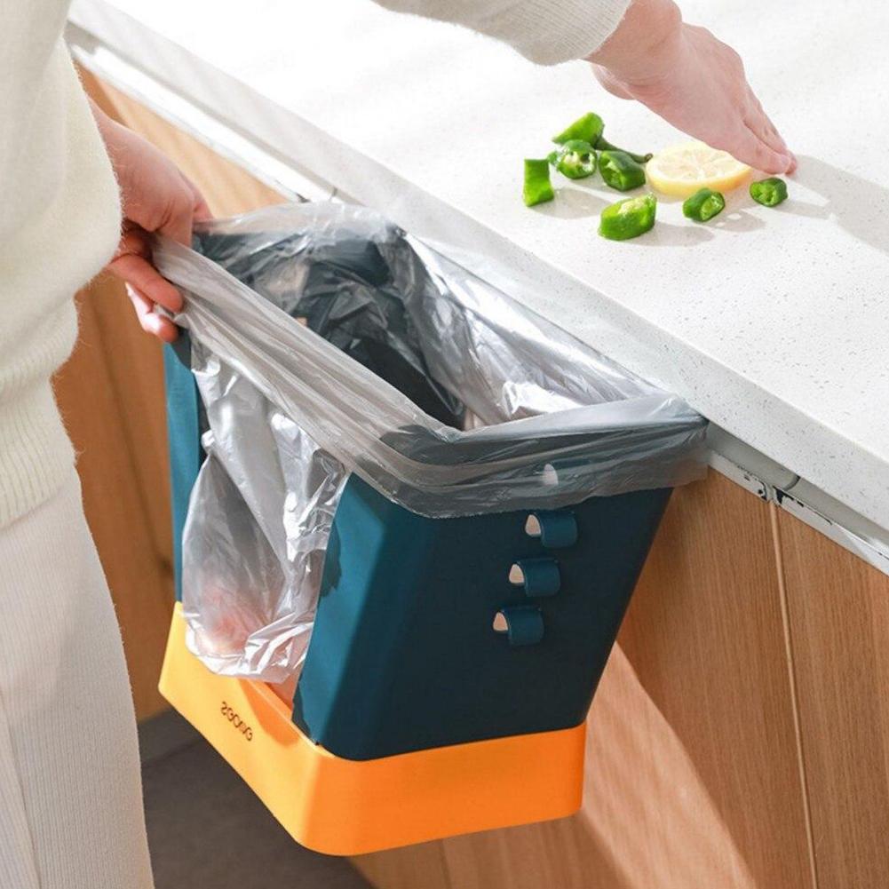 Expandable Trash Bin Can For Kitchens Cabinet Garbage Cans Storage Trash Basket Kitchen