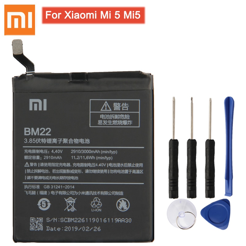 Xiao Mi Originele BM22 Telefoon Batterij Voor Xiao Mi Mi 5 Mi 5 Rode Mi 3 Pro 3 3S 4X Rode Mi Note 4 4X Pro BN41 BN43 BM47 Telefoon Batterij