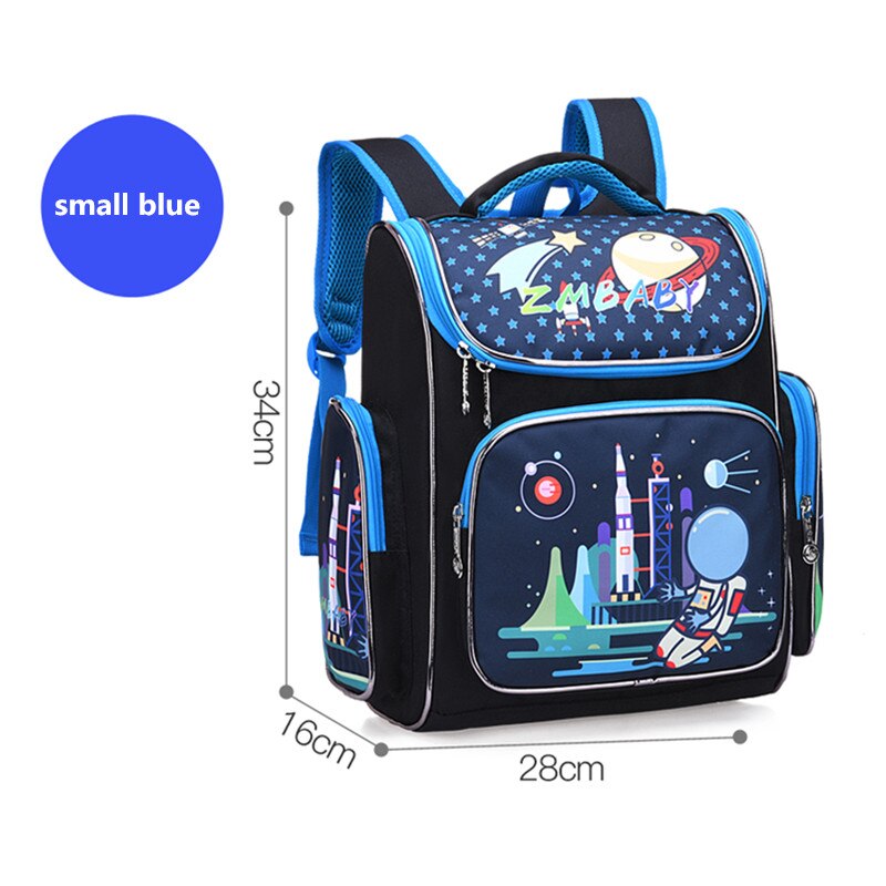 Okkid Kinderen Schooltassen Voor Jongens Basisschool Rugzak Kids Book Tas Basisschool Eerste Grade Student Schooltas: small blue