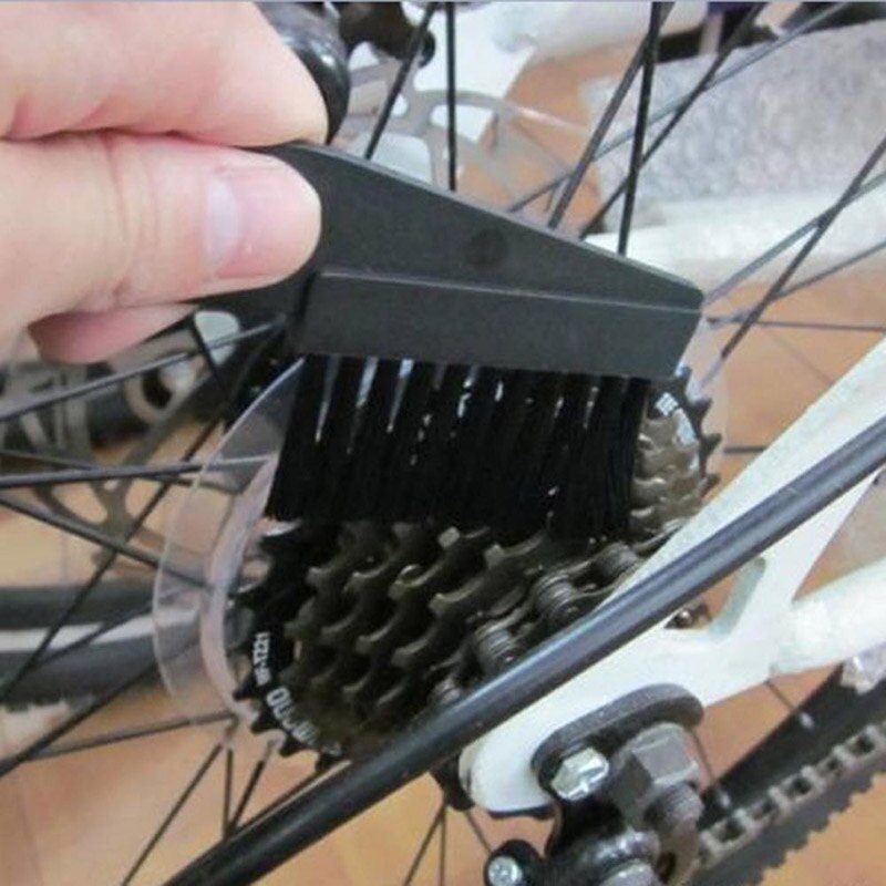 2 unids/set bicicleta cepillo para limpiar Cadena de bicicleta ciclismo limpiador herramientas PUZ777