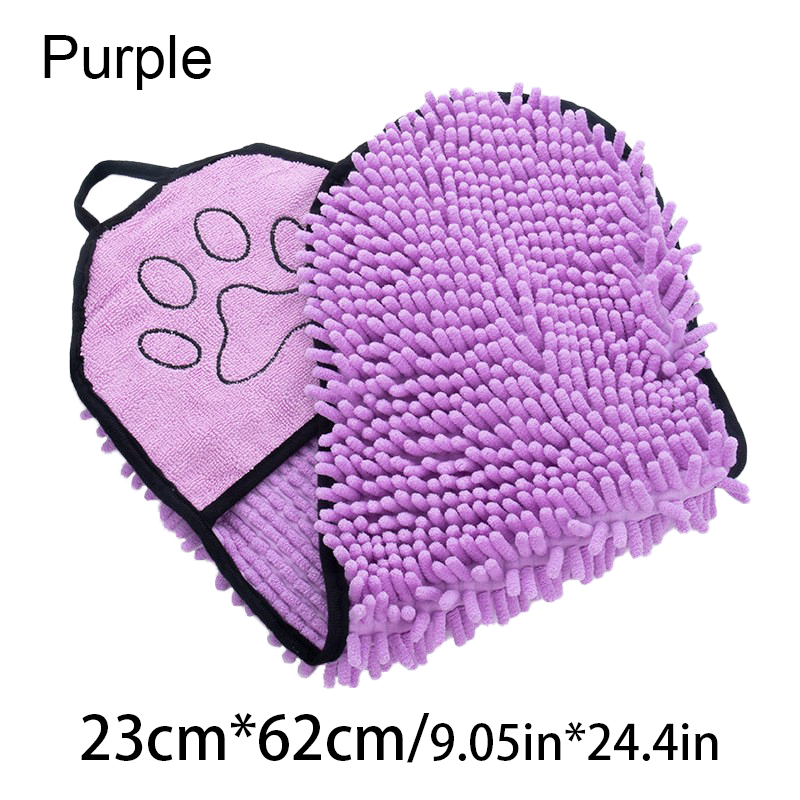 Soft Dog Bath Robe Towel Quick Super Absorbent Pet Bath Towel Cat Bath Towel Convenient Pet Cleaning Washcloth Pet Accessories: green