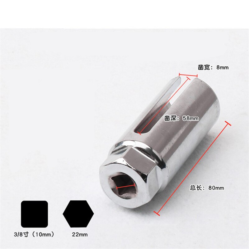 5pcs Oxygen Sensor Socket Wrench Thread Chaser Tool Kit Fit for All Auto O2 Socket Removal Installation Install Offset Vacuum