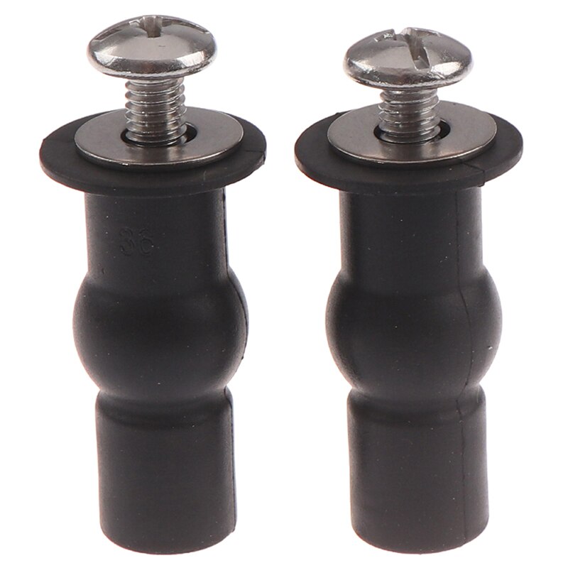 1Pair Toilet Seat Expansion Screw Hinges Tool Easy Install Small Rubber Top Home Universal Fixing Nuts Accessories
