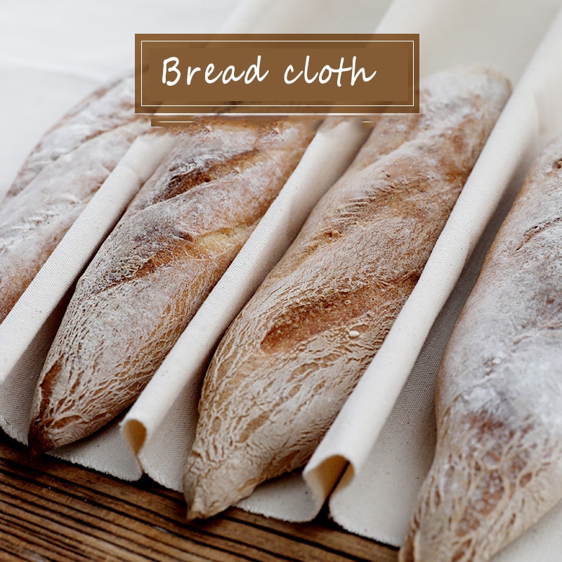 Bakers Dough Couche - Cotton Pastry Proofing Cloth for Baking French Bread Baguettes Loafs