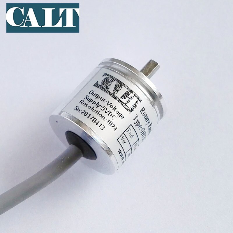 CALT GHS25 mini digital optical rotary encoder solid shaft npn output incremental angle encoder