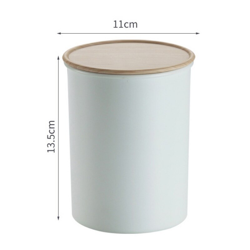 Simple Multigrain Nut Seasoning Storage Container Cylindrical Food Sealed Cans Plastic Airtight Storage Jars Creal Dispenser