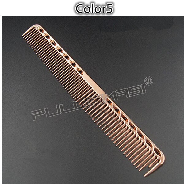 1 Pc Stainless Steel Hair Comb Hair Salon Hairdressing Combs Hair Cutting Dying Comb 2 In 1 Small Size: Color5