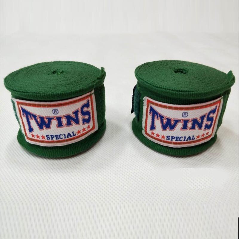Gants d'entraînement de boxe thaïlandaise, 5m, bandage, protection du poignet, coup de poing, rond, MMA: vert militaire